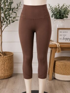 Athleta Elation Pirouette 7/8 Tight Leggings Brown 1X
